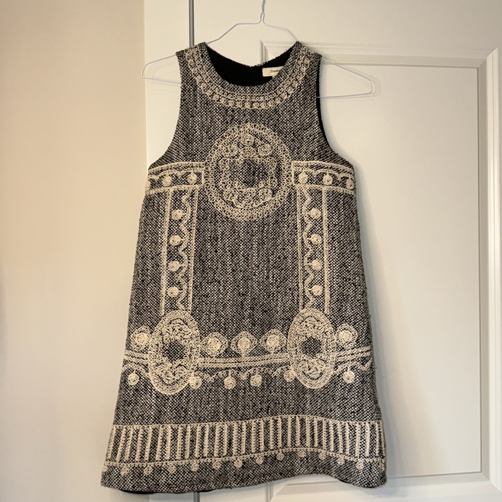 Vintage Freeway wool embroidery dress